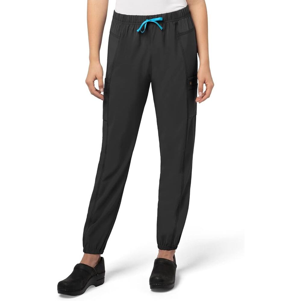 CARHARTT Force Modern Fit Jogger Pants Elastic Waist High Rise Black Womens L
